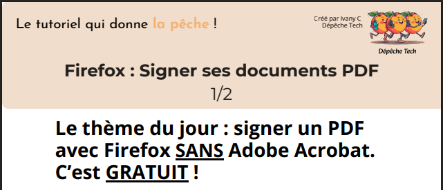 Tutoriel Internet : signer un PDF avec Firefox 1/2